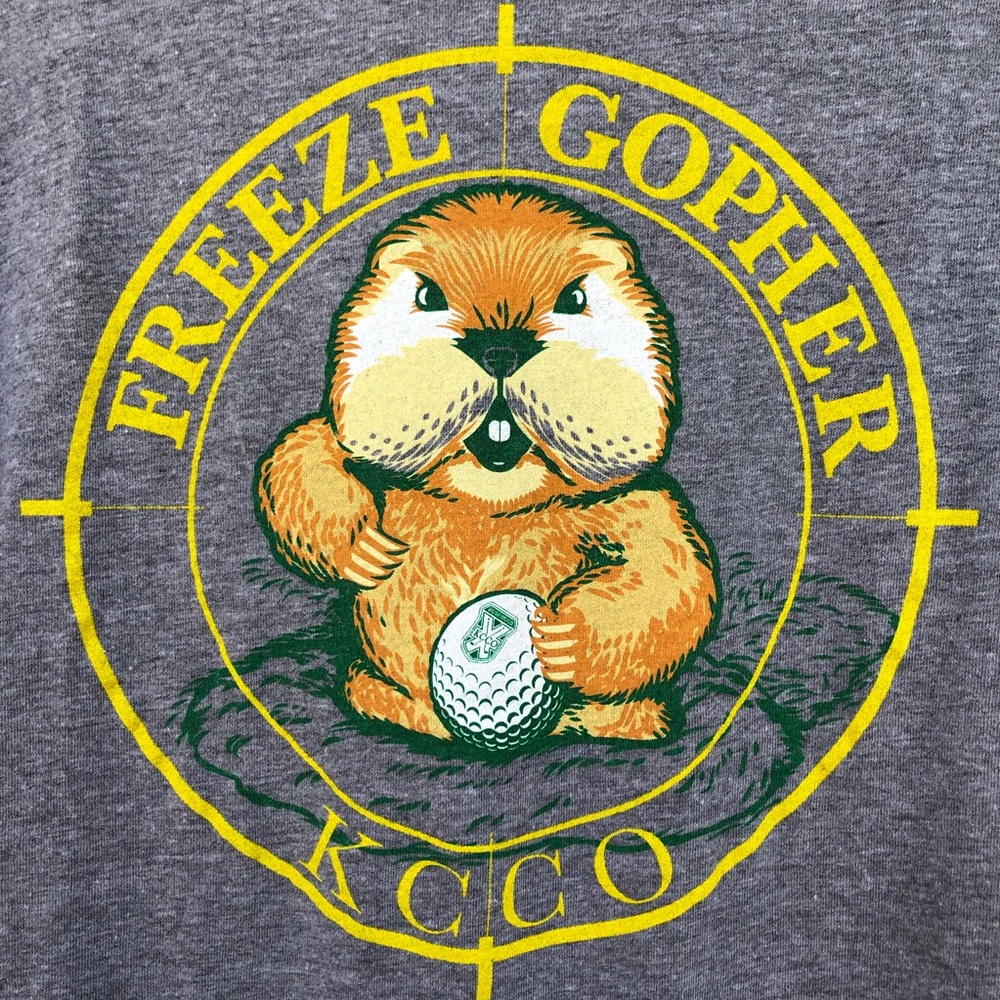 the Chive Members Only Collection "FREEZE GOPHER" Graphic Tee S